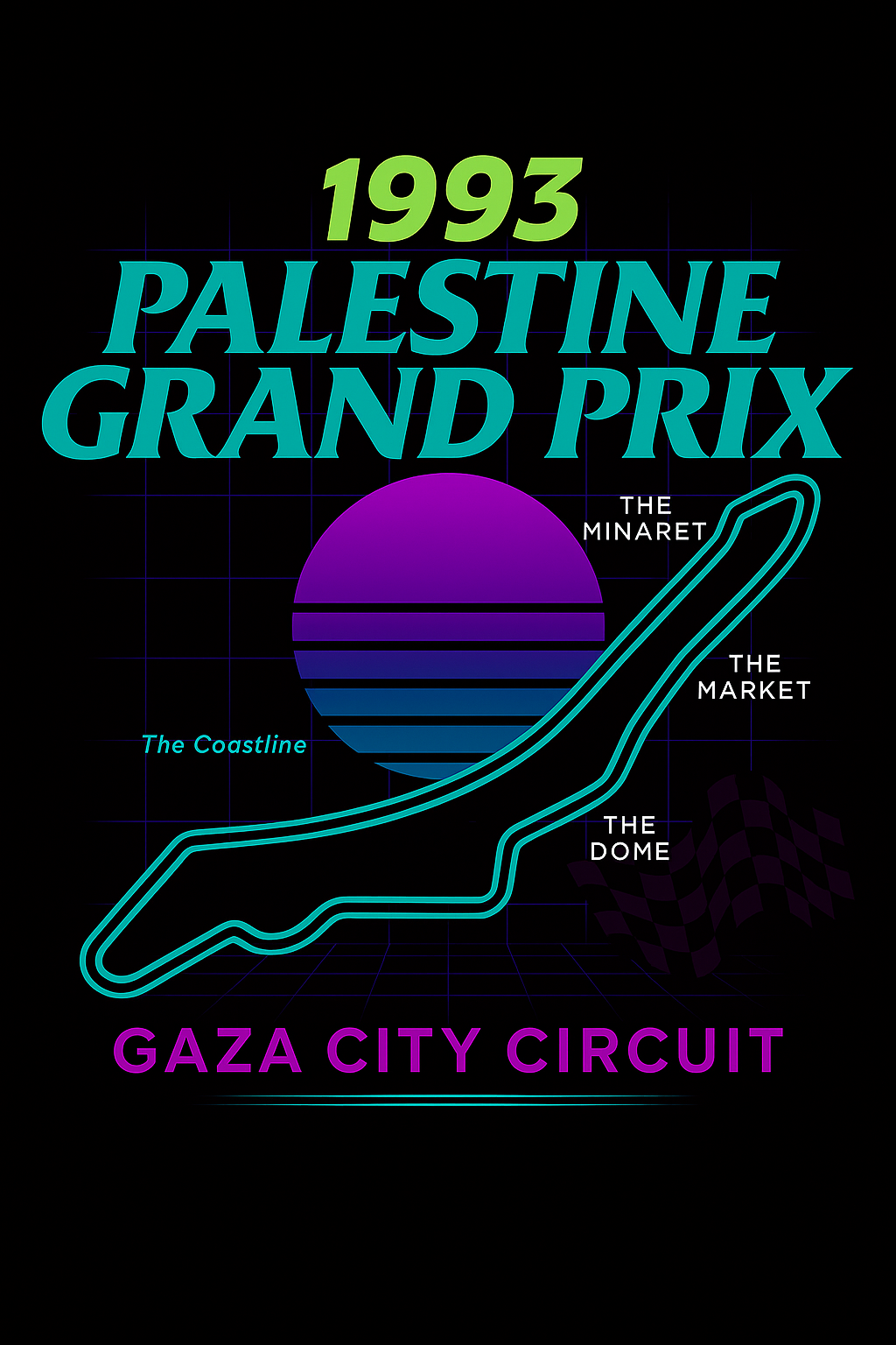 COMING SOON: 1993 Palestine Grand Prix Gaza City Circuit Heavy Long Sleeve Tee